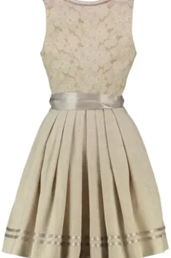 KRÜGER MADL Mini Dirndl beige geblümt Mae
