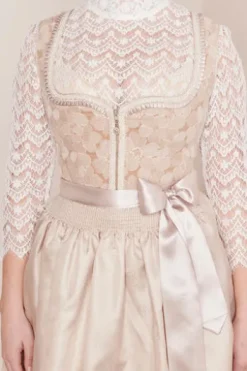 KRÜGER MADL Mini Dirndl beige geblümt Mae