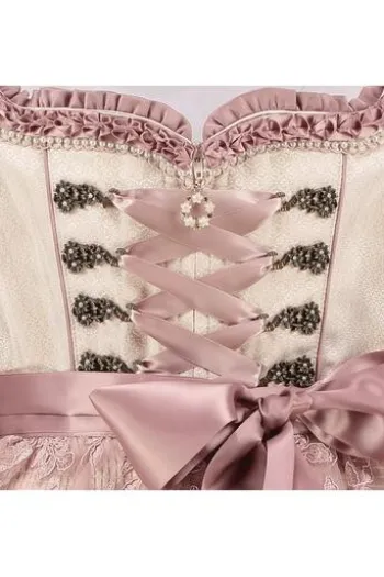 KRÜGER MADL Mini Dirndl beige geblümt Milano