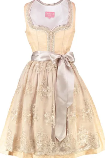 KRÜGER MADL Mini Dirndl beige Isra (60 cm)