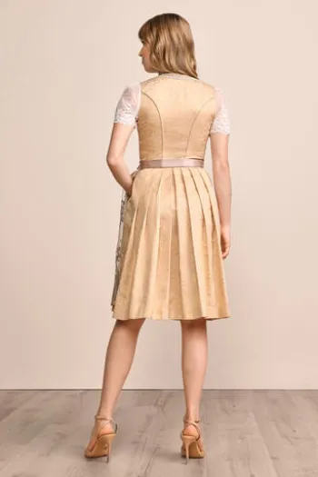 KRÜGER MADL Mini Dirndl beige Isra (60 cm)