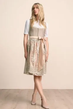 KRÜGER MADL MIni Dirndl beige Lumi 60er Rocklänge