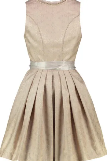 KRÜGER MADL Mini Dirndl beige Paisleymuster Gerda