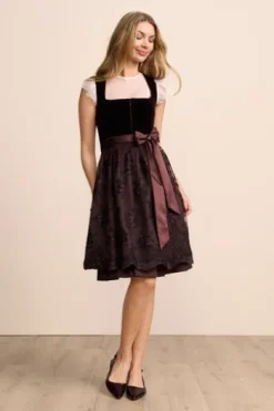 KRÜGER MADL Mini Dirndl bordeaux Tanya (60 cm)