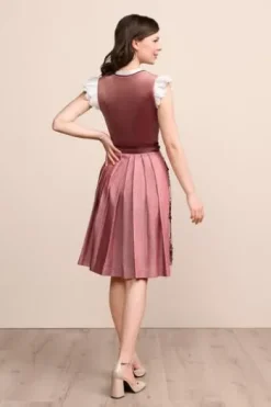 KRÜGER MADL Mini Dirndl bordeaux Kaelyn (60 cm)