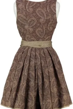 KRÜGER MADL Mini Dirndl braun Paisleymuster Giselle
