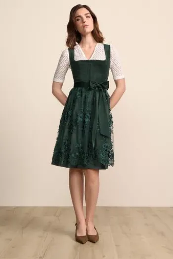 KRÜGER MADL Mini Dirndl dunkelgrün Lovira (60 cm)