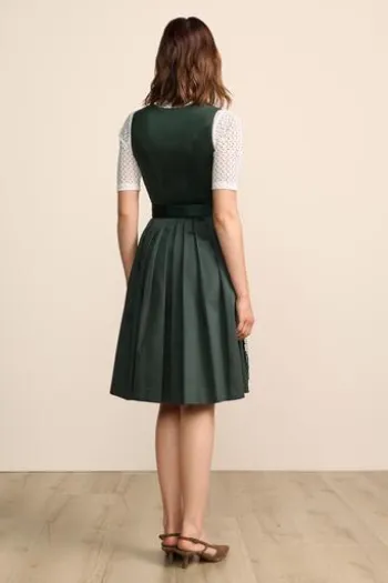 KRÜGER MADL Mini Dirndl dunkelgrün Lovira (60 cm)