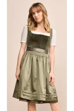 KRÜGER MADL Mini Dirndl dunkelgrün Aurela (60 cm)