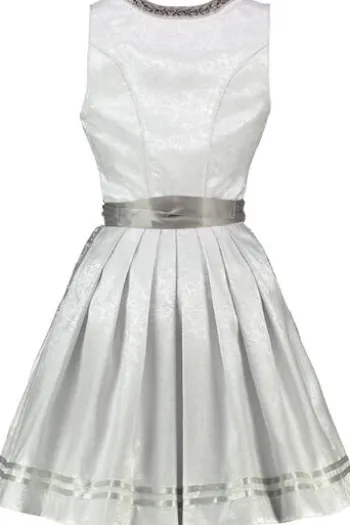 KRÜGER MADL Mini Dirndl grau geblümt 419468