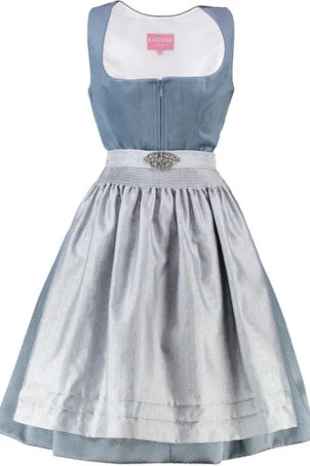 KRÜGER MADL Mini Dirndl hellblau Aurela (60 cm)