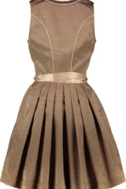 KRÜGER MADL Mini Dirndl kupfer Blumenmuster Josina