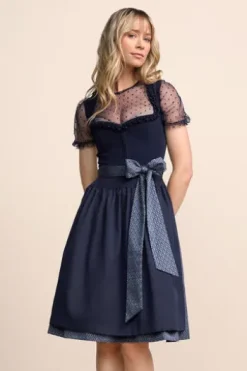 KRÜGER MADL Mini Dirndl marine Anica (60 cm)