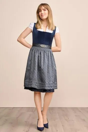 KRÜGER MADL Mini Dirndl marine Aurela (60 cm)