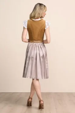 KRÜGER MADL Mini Dirndl ocker Ariella 60er Rocklänge