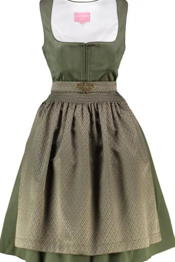 KRÜGER MADL Mini Dirndl oliv Alisha (60cm)