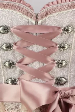 KRÜGER MADL Mini Dirndl rosa geblümt 419068