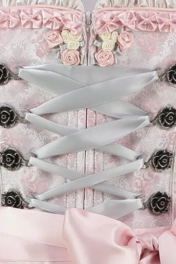 KRÜGER MADL Mini Dirndl rosa geblümt Lia