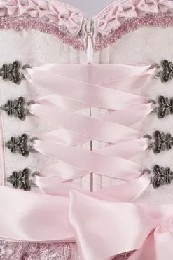 KRÜGER MADL Mini Dirndl rosa Paisleymuster Paulin