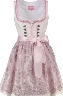 KRÜGER MADL Mini Dirndl rosa Paisleymuster Paulin