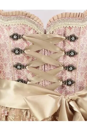 KRÜGER MADL Mini Dirndl rosa Paisleymuster Elenor