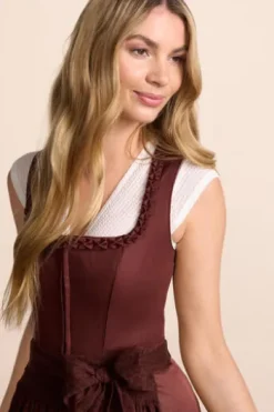 KRÜGER MADL Mini Dirndl rost Lenvia ( 60 cm)