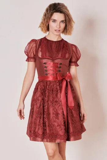 KRÜGER MADL Mini Dirndl rot Armannda