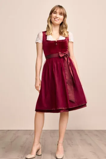 KRÜGER MADL Mini Dirndl rot Joelina (60cm)