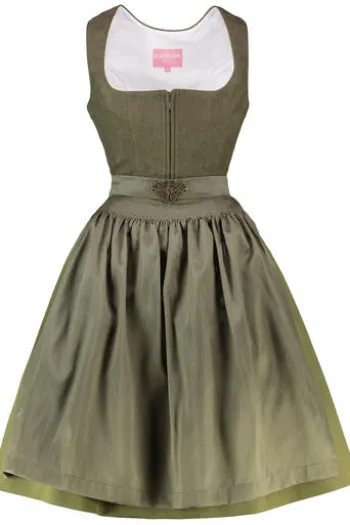 KRÜGER MADL MIni Dirndl schilf Evi 60er Rocklänge