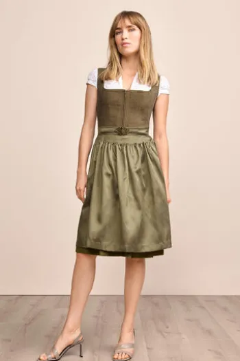 KRÜGER MADL MIni Dirndl schilf Evi 60er Rocklänge