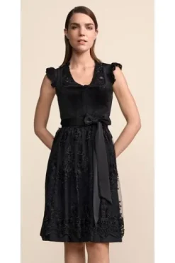 KRÜGER MADL Mini Dirndl schwarz Lovira (60 cm)