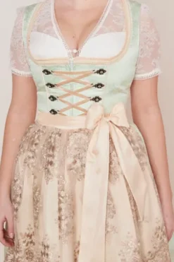 KRÜGER MADL Mini Dirndl türkis geblümt Lujana