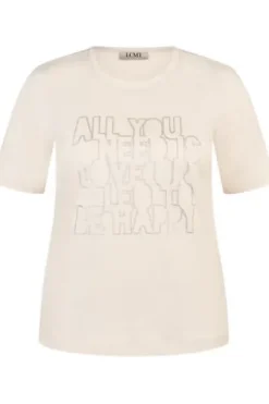 LECOMTE Shirt elfenbein Kurzarm