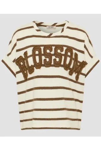 LECOMTE Shirt nougat gestreift