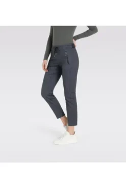 MAC JEANS - EASY, Light Jersey Mode Hose blau