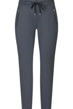 MAC JEANS - EASY, Light Jersey Mode Hose blau