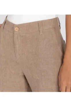MAC JEANS - NORA, Pure linen braun