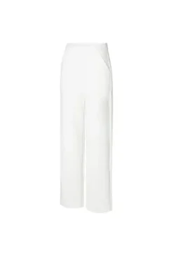 MAC WIDELEG, Premium Piqué weiss
