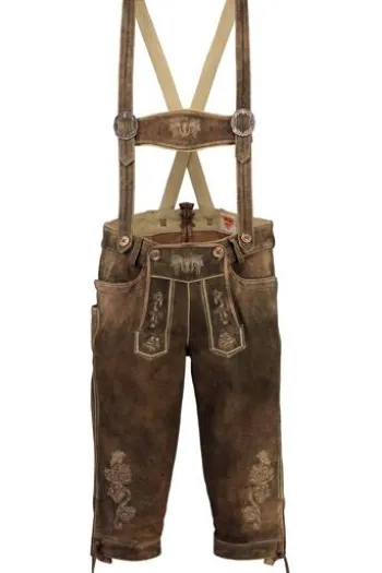 MADDOX Leder-Kniebundhose Hochberg bisam Ziegenveloursleder