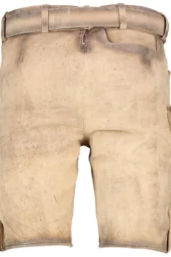MADDOX Leder Shorts Ronn birke einfarbig