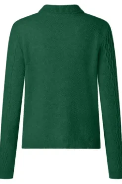 MAERZ Muenchen Strickjacke Knopf 1/1 Arm bottle green