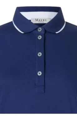 MAERZ Piqué Polo Shirt midnight sail- blau 3/4-Arm