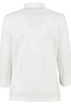 MAERZ Piqué Polo Shirt weiß 3/4-Arm