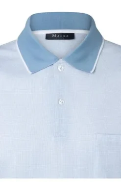 MAERZ Polo-Shirt blue sky Regular Fit