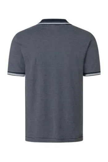 MAERZ Polo-Shirt dawn blue gestreift Regular Fit
