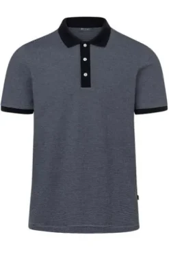 MAERZ Polo Shirt navy gestreift Regular Fit