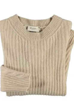 MAERZ Pullover natur im Rippstrick