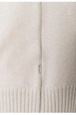 MAERZ Rundhals-Pullover natur aus hochwertiger Merinowolle