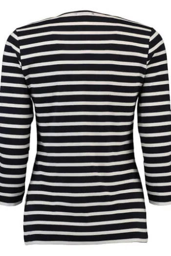 MAERZ Shirt marine gestreift in hautfreundlicher Qualität