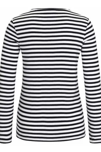 MAERZ Shirt marine gestreift langarm